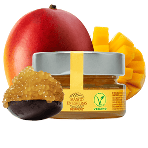 BESPHERE Delicious Mango Spheres, Caviar Food with Concentrated Berry Taste, Enhances Savory Dishes, Desserts, Drinks, Preserved & Pasteurized, Low Calorie, Non-Fading Colour for Presentation**